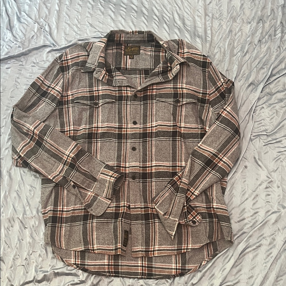 Lucky Brand men’s button front shirt, Saturday Stretch